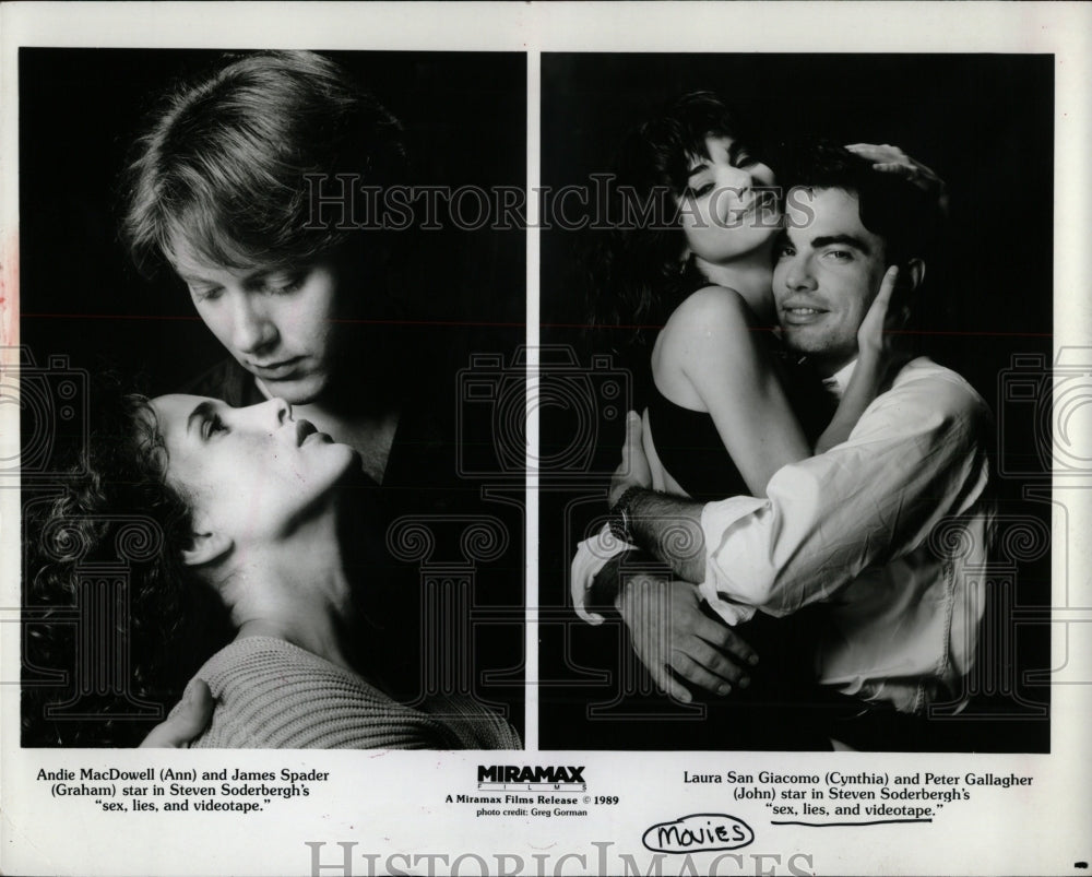 1990 Press Photo Sex Lies Videotape Movie Cast Actors - RRW93757 - Historic  Images