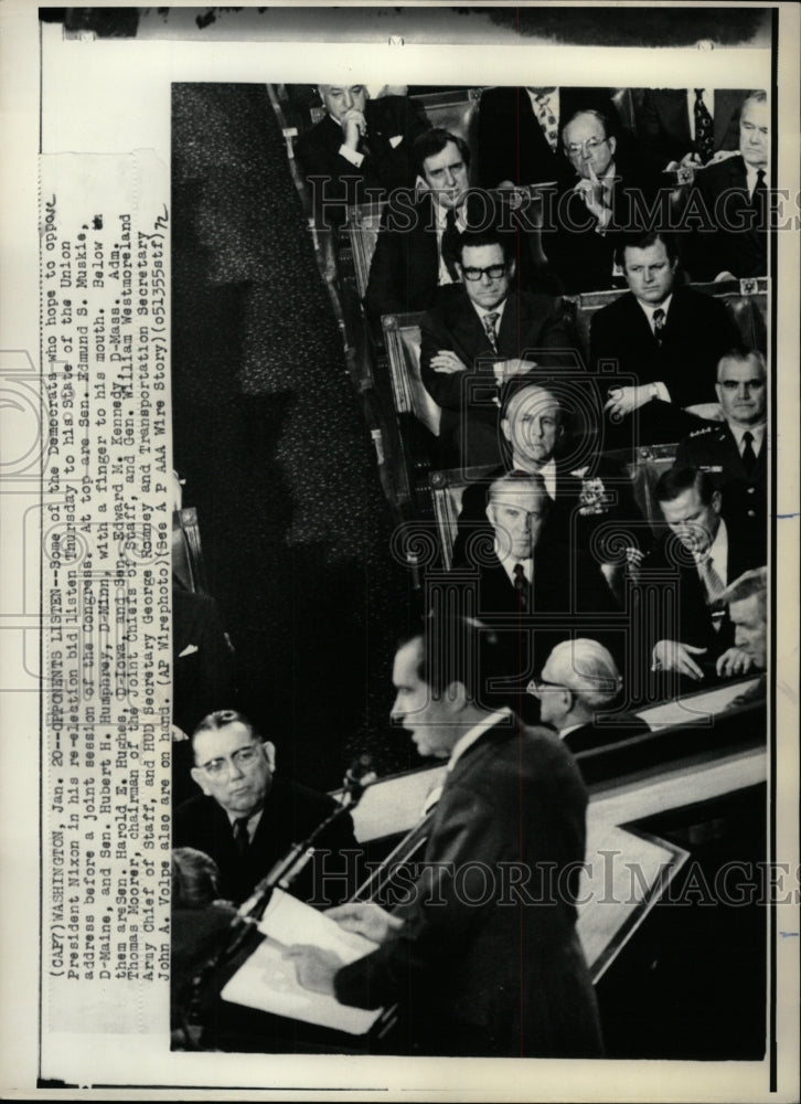 1972 Press Photo Pres.Richard Nixon State Union Address - RRW94135 - Historic Images