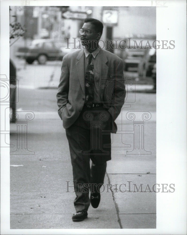 1992 Press Photo Detroit Police Lt. Barnette Jones - RRW94163 - Historic Images