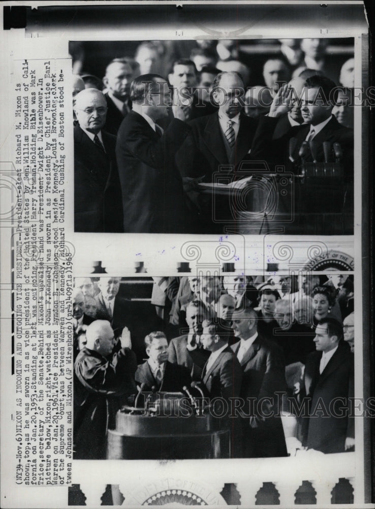 1968 Press Photo Richard Nixon Wiiliam California Vice - RRW94231 - Historic Images