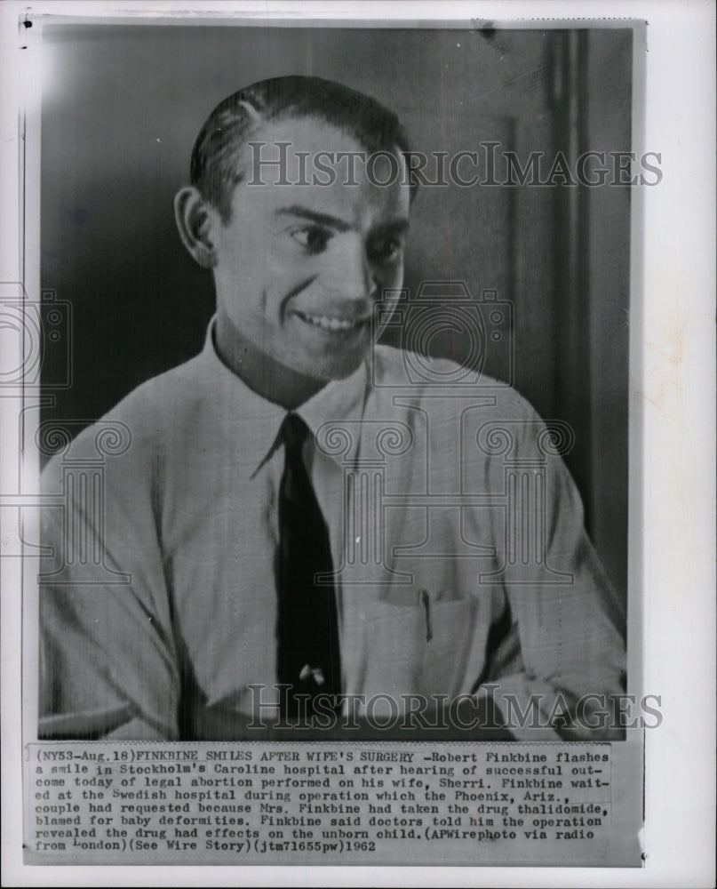 1962 Press Photo Robert Finkbine Abortion Drug Case - RRW94361 - Historic Images