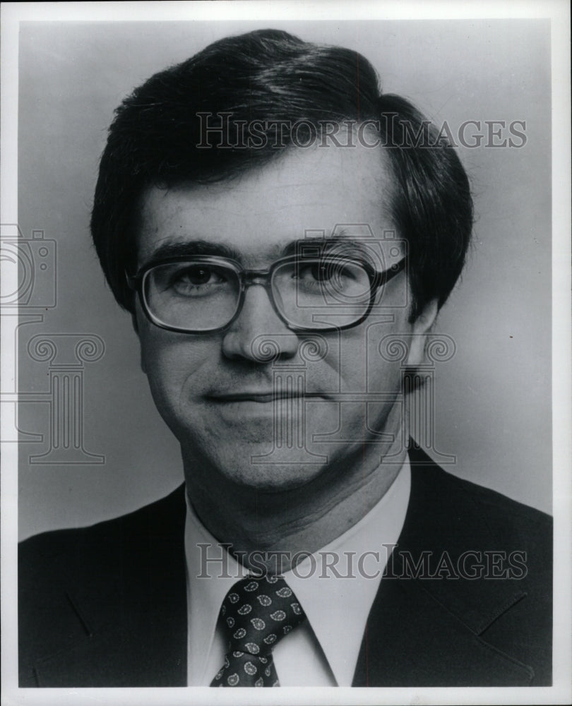1983 Press Photo Wyatt Thomas Tom Johnson Cable News - RRW94399 - Historic Images