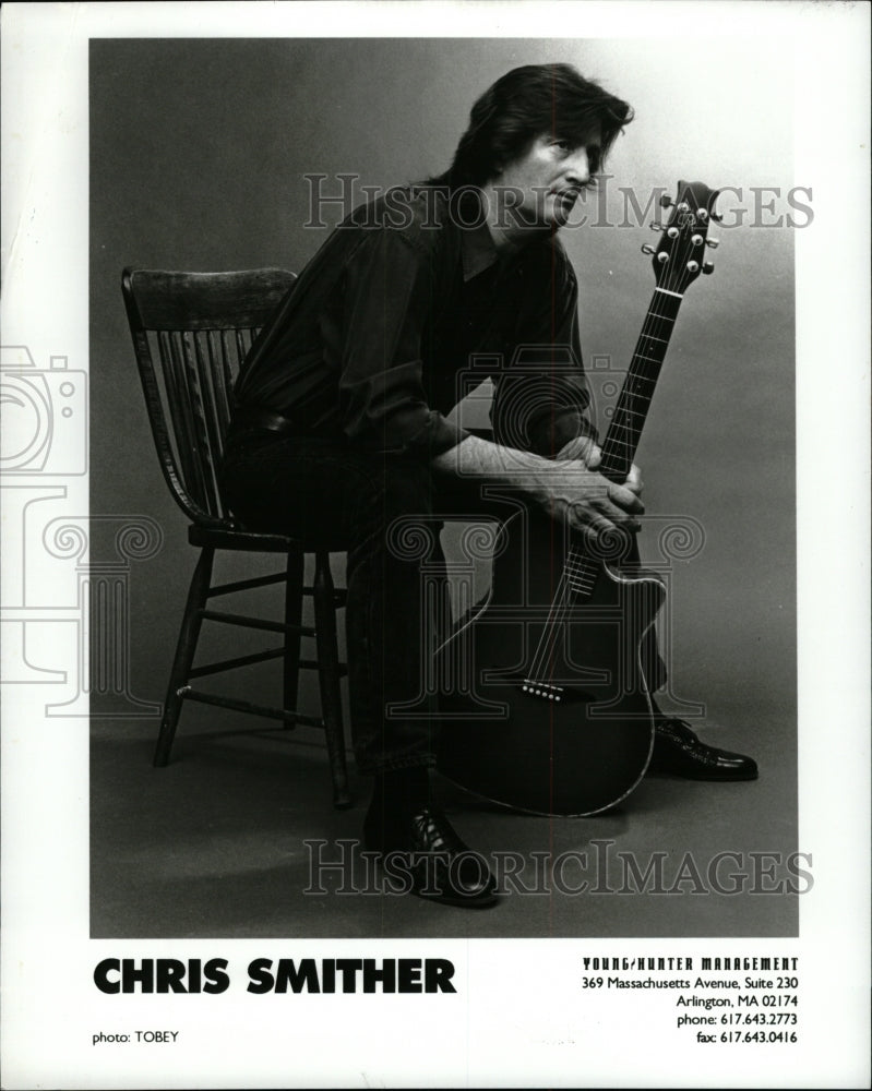 1985 Press Photo Chris Smither guitar player - RRW94507 - Historic Images