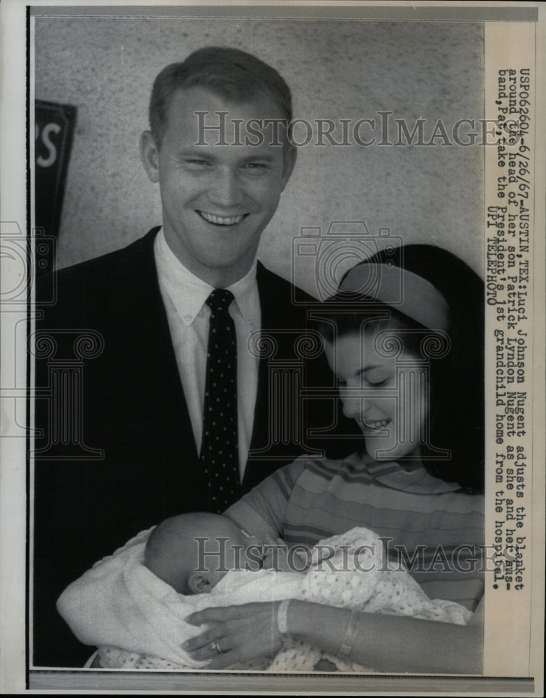 1967 Press Photo President&#39;s Johnson&#39;s first grandchild - RRW94551 - Historic Images