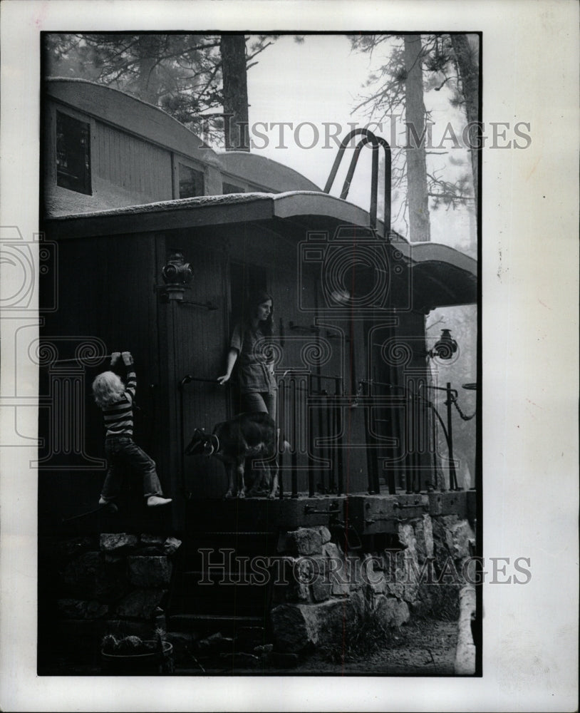 1976 Press Photo Charlotte Keith Caboose House - RRW94925 - Historic Images