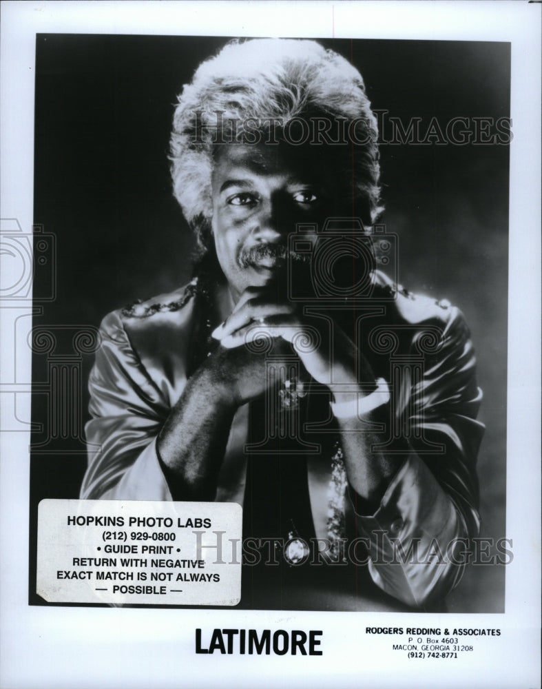 Press Photo Benjamin Benny Latimore American RB singer - RRW94959 - Historic Images