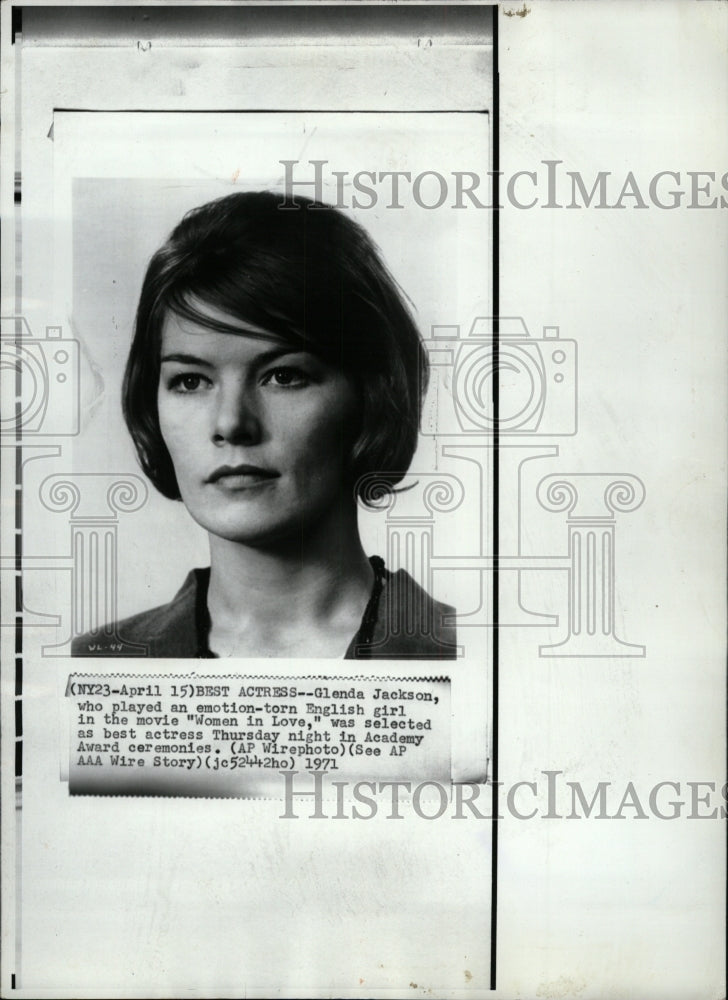 1971 Press Photo Glenda Jackson English Actress - RRW95089 - Historic Images