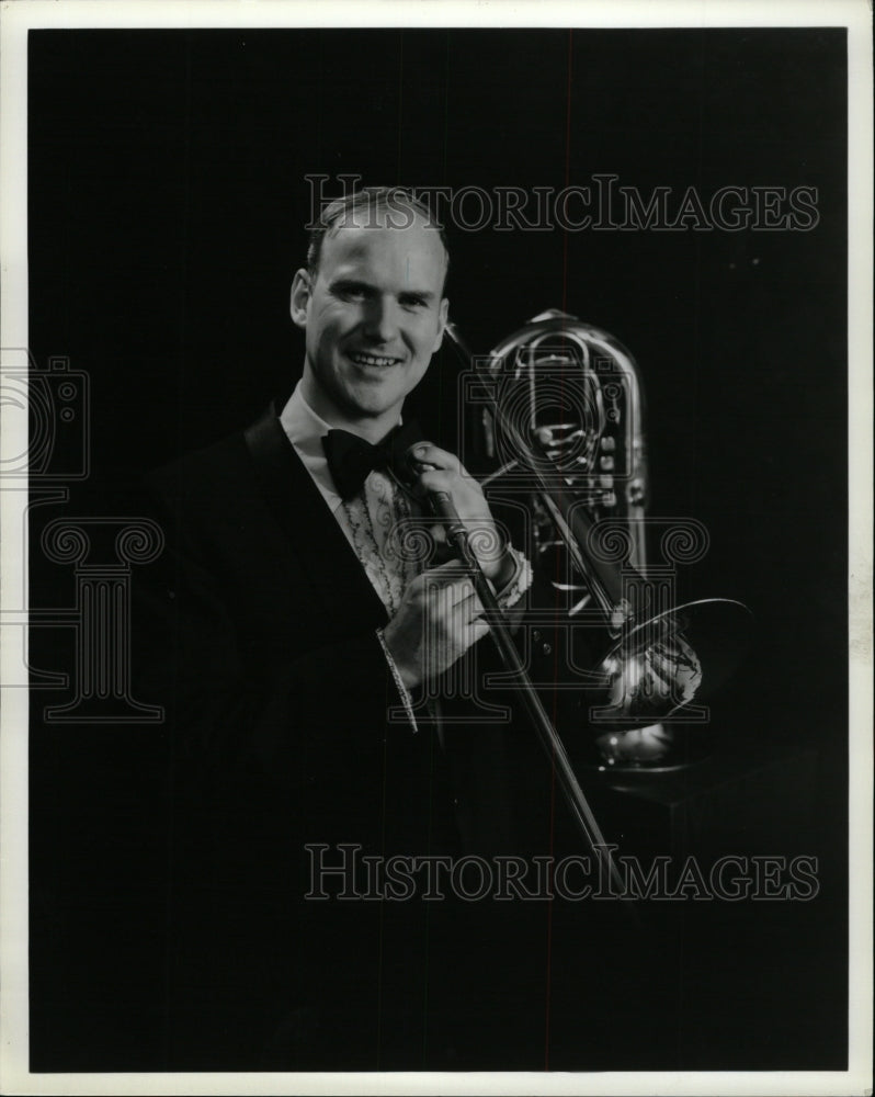 1990 Press Photo Trombonist William Lane - RRW95109 - Historic Images