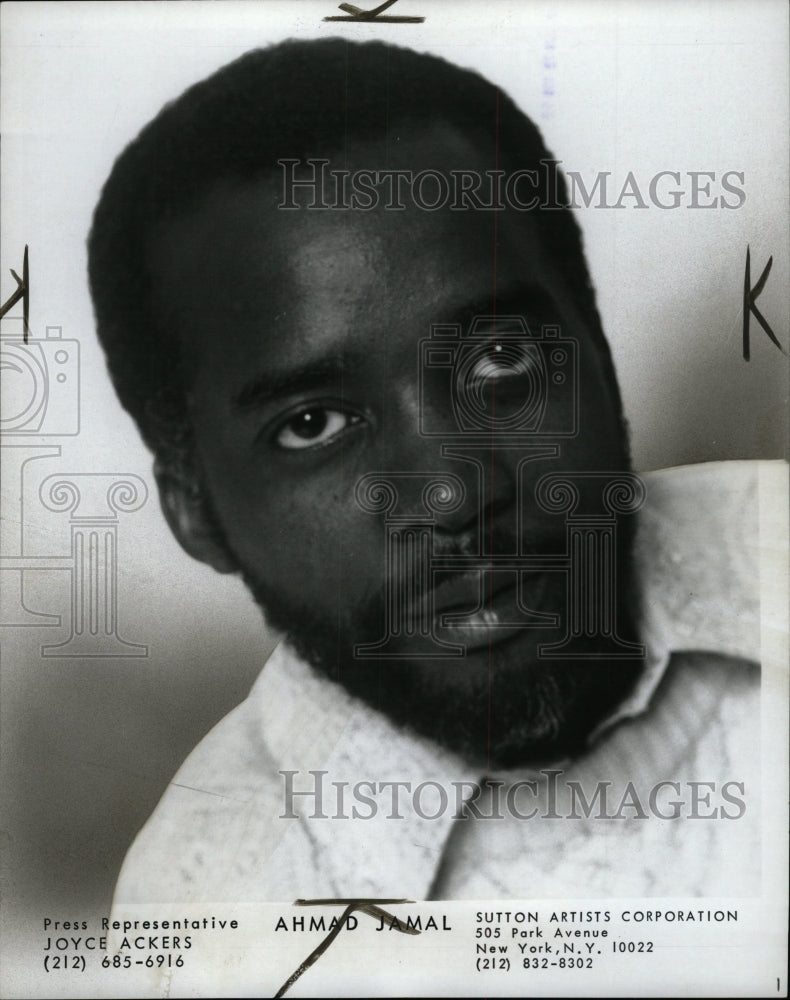 1970 Press Photo Ahmad Jamal American Stanley Crouch - RRW95167 - Historic Images