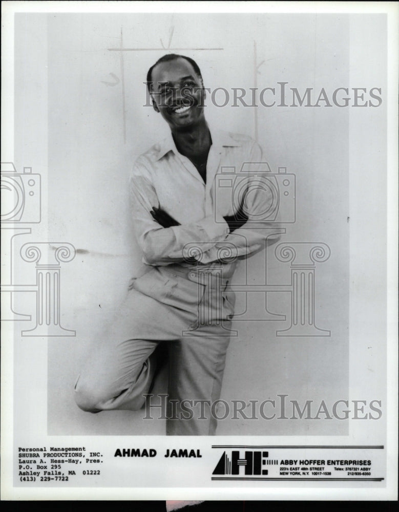 1989 Press Photo Ahmad Jamal jazz pianist musician song - RRW95169 - Historic Images