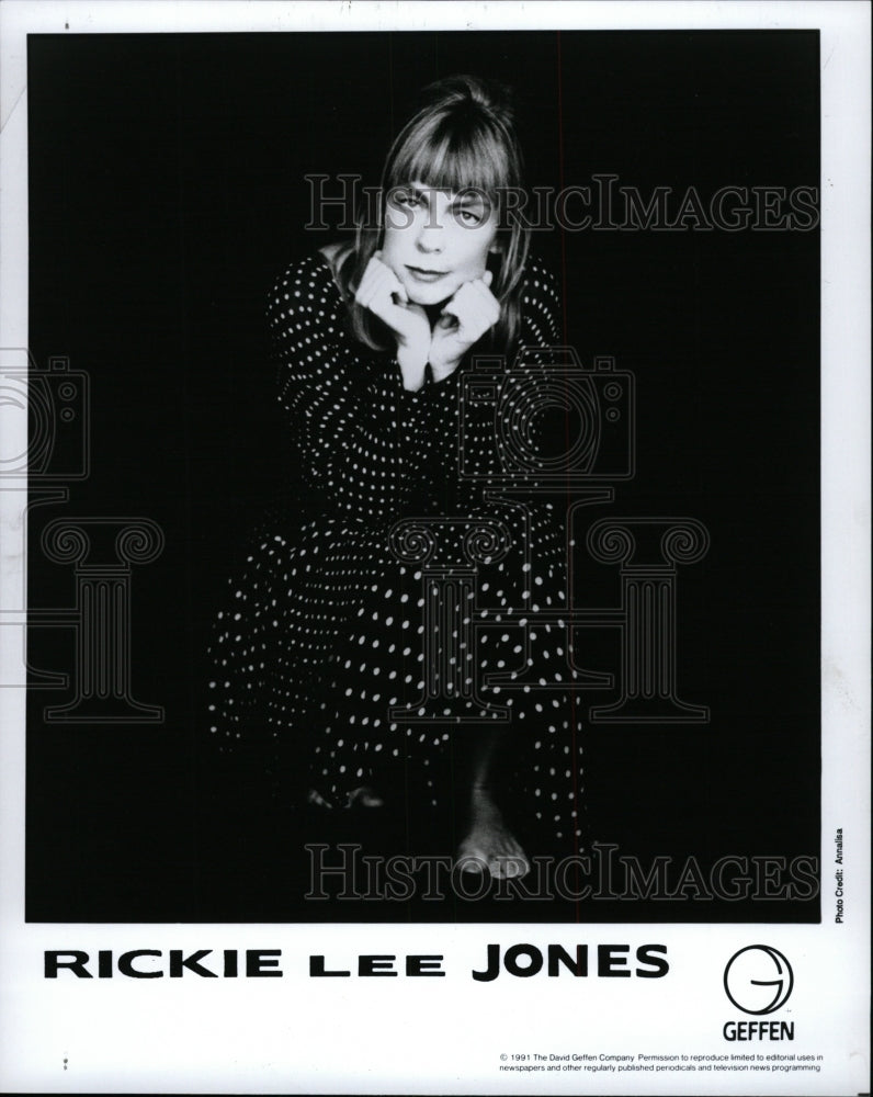 1991 Press Photo Rickie Lee Jones Musician Singer - RRW95263 - Historic Images