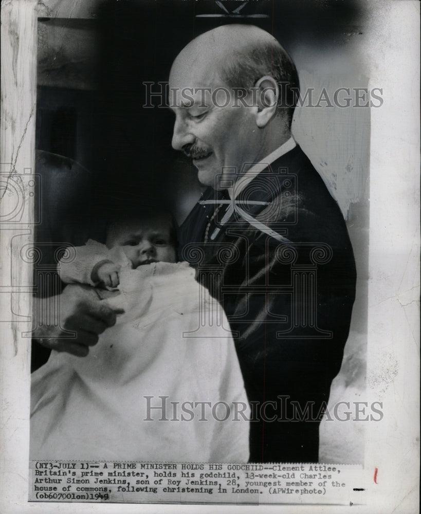 1949 Press Photo Clement Attlee Prime Minister Britain - RRW95285 - Historic Images