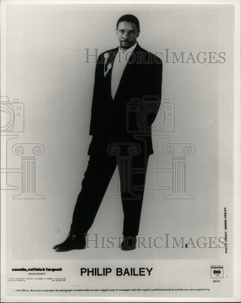 1988 Press Photo Philip Irvin Bailey American Singer - RRW95325 - Historic Images