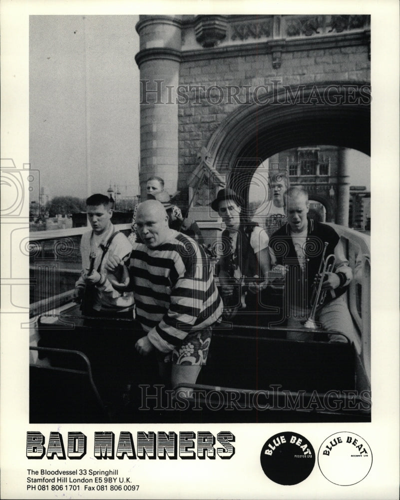 1993 Press Photo Bad Manners English 2 Tone Ska Band - RRW95349 - Historic Images