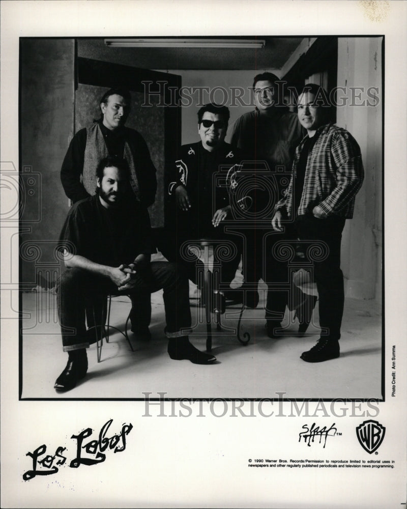 1993 Press Photo Los Lobos American Chicano Rock Band - RRW95359 - Historic Images