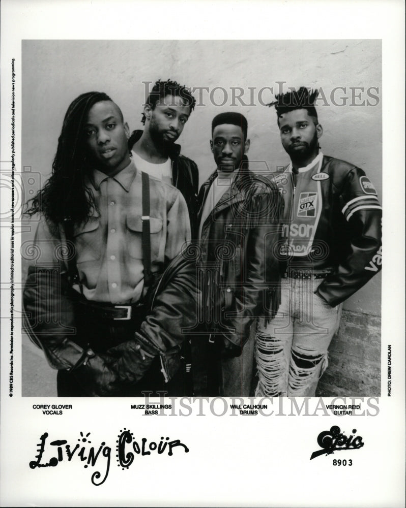 1990 Press Photo Living Colour American rock band NY - RRW95541 - Historic Images