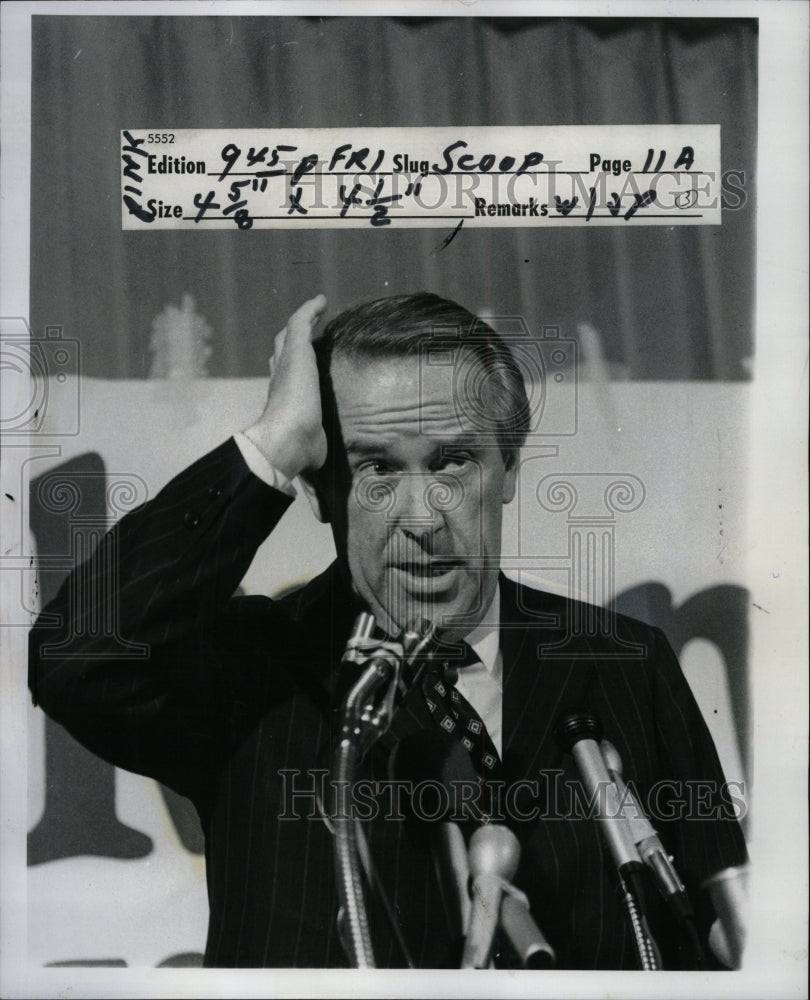 1976 Press Photo Senator Scoop Henry Jackson Campaign - RRW95589 - Historic Images