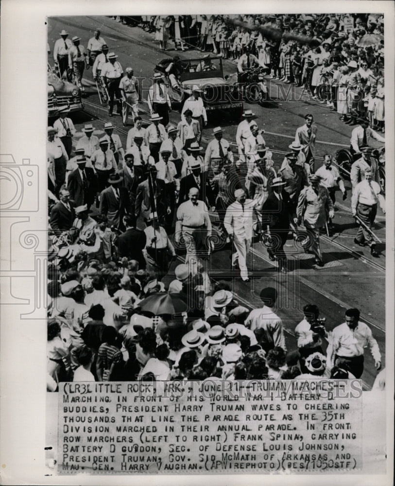 1949 Press Photo Pres Harry Truman Marches - RRW95631 - Historic Images