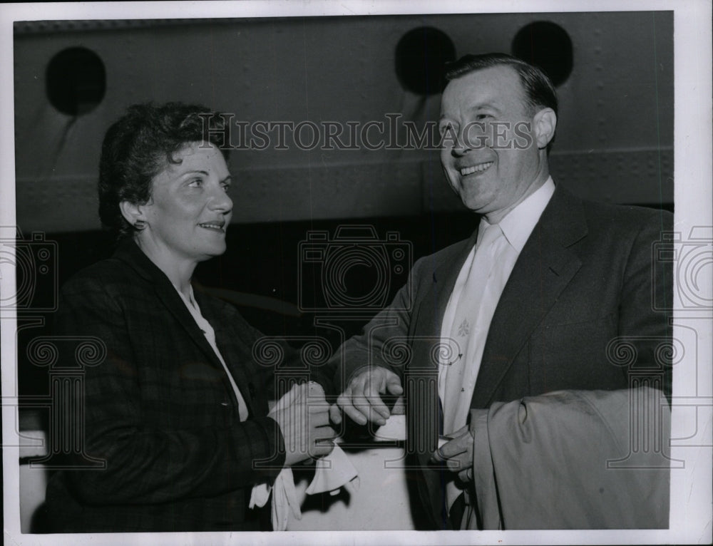 1955 Press Photo Alter Reuther President industrial org - RRW95991 - Historic Images