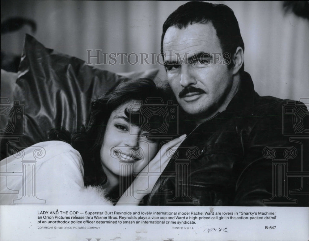 1981 Press Photo Superstar Burt Reynolds Ranchel Ward - RRW96017 - Historic Images