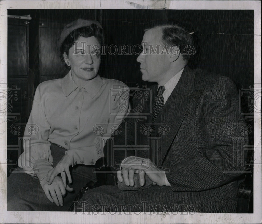 1950 Press Photo Carl Bolton Walter Reuther Detroit - RRW96019 - Historic Images