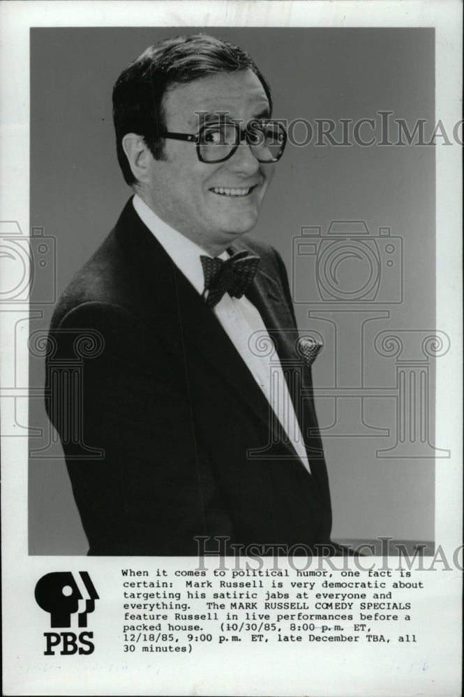 1986 Press Photo Mark Russell Comedian - RRW96087 - Historic Images