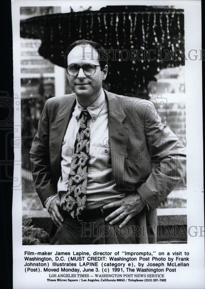 1991 Press Photo James Lapine film director - RRW96147 - Historic Images