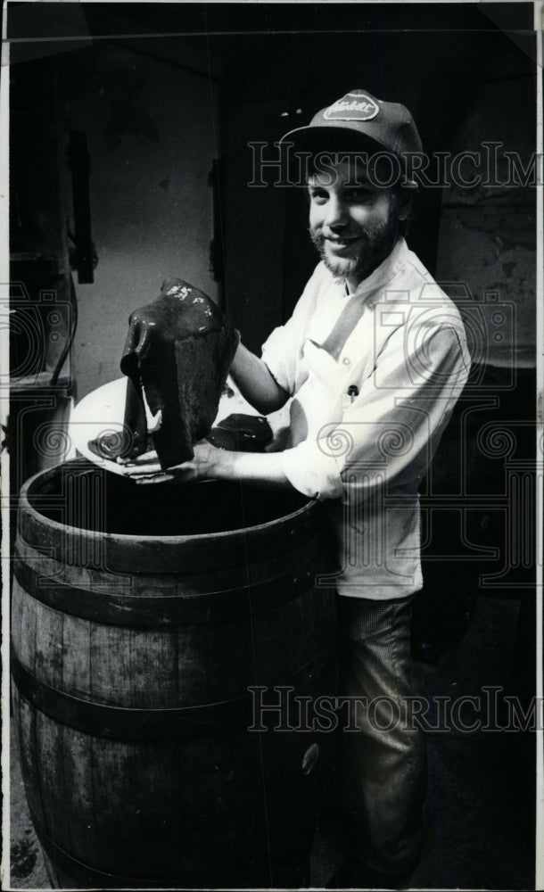 1980 Press Photo Jimmy Schmidt London Chop House Barter - RRW96169 - Historic Images