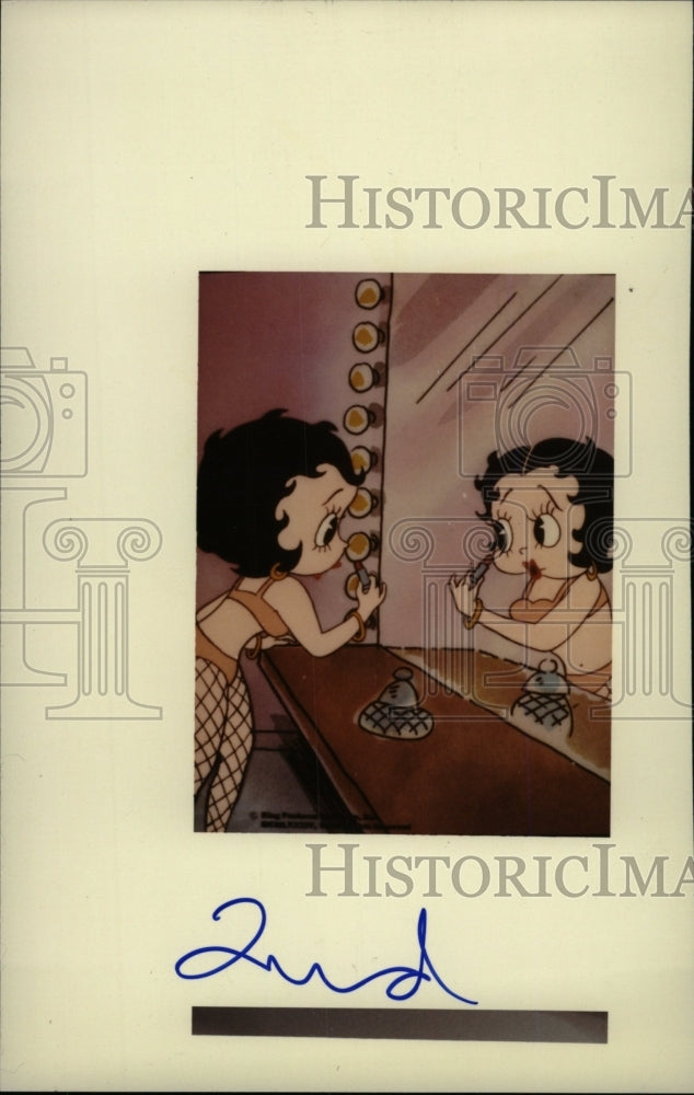 1985 Press Photo Betty Boop Cartoon Character - RRW96217 - Historic Images