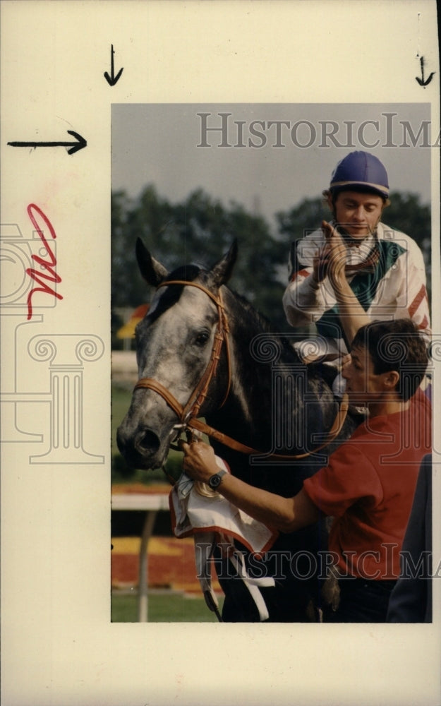 1987 Chris M. Carron jockey - Historic Images