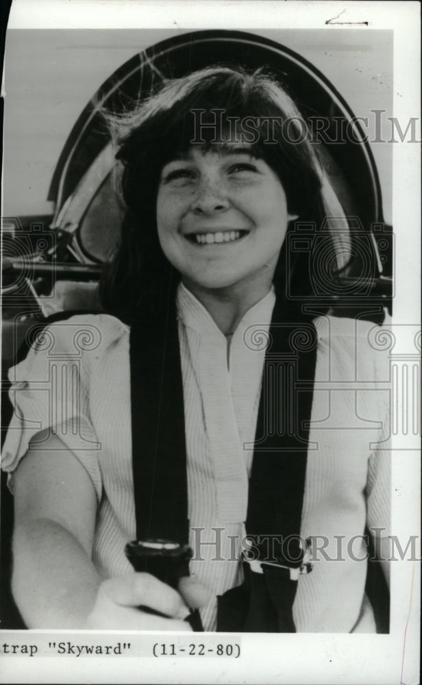 1980 Press Photo Suzy Gilstrap Actress Trap Skyward - RRW96363 - Historic Images