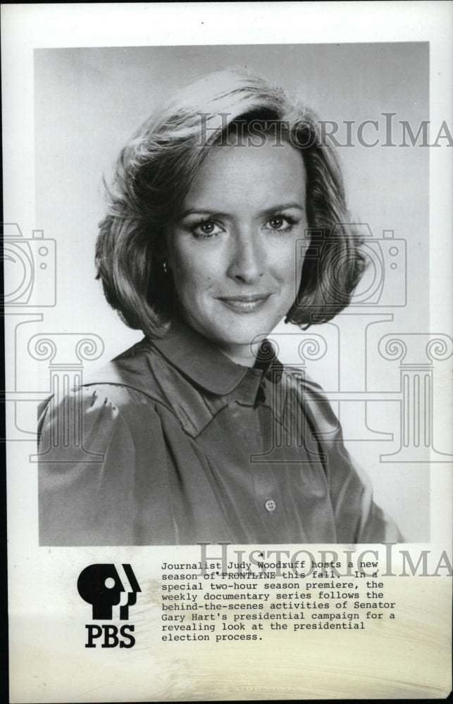 Press Photo Journalist Judy Woodruff - RRW96425 - Historic Images