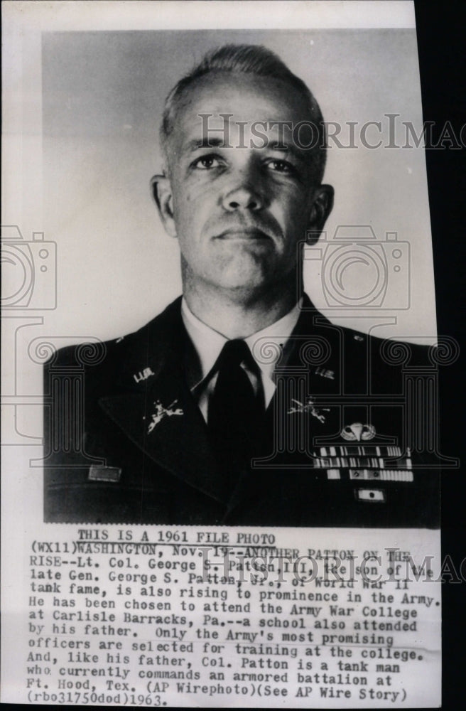 1963 Press Photo Lt. Col. George Paton III - RRW96439 - Historic Images