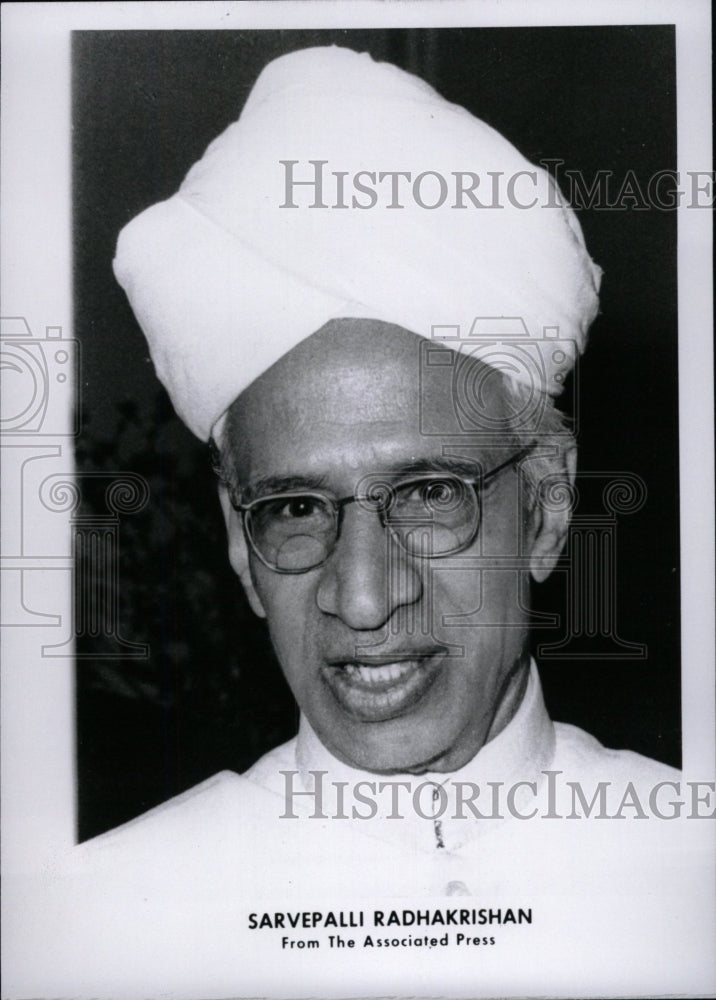 1966 Press Photo Sarvepalli Radhakrishnan India State - RRW96629 - Historic Images