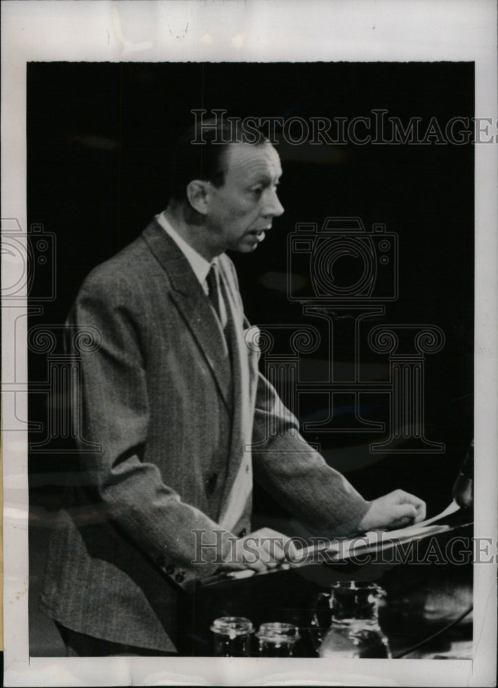 1949 Press Photo Gustav Rasmussen Danish Sweden Denmark - RRW96697 - Historic Images