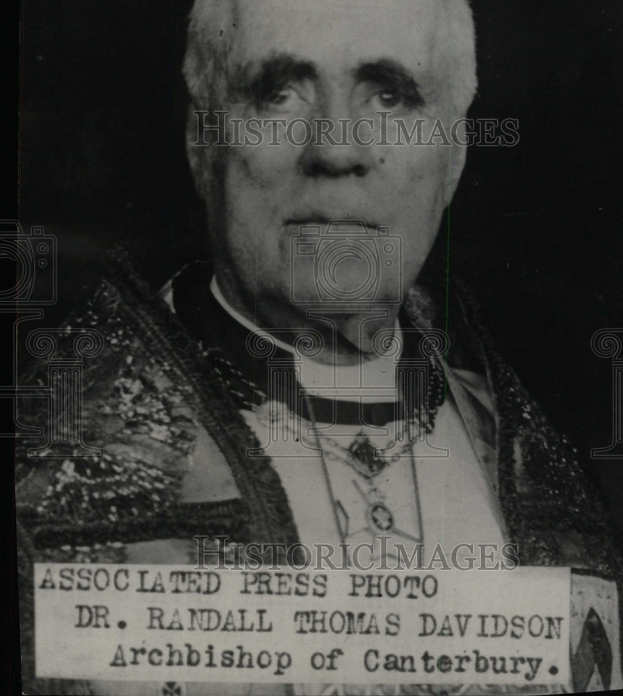 1930 Press Photo Dr. Randall Thomas Davidson Archbishop - RRW96787 - Historic Images