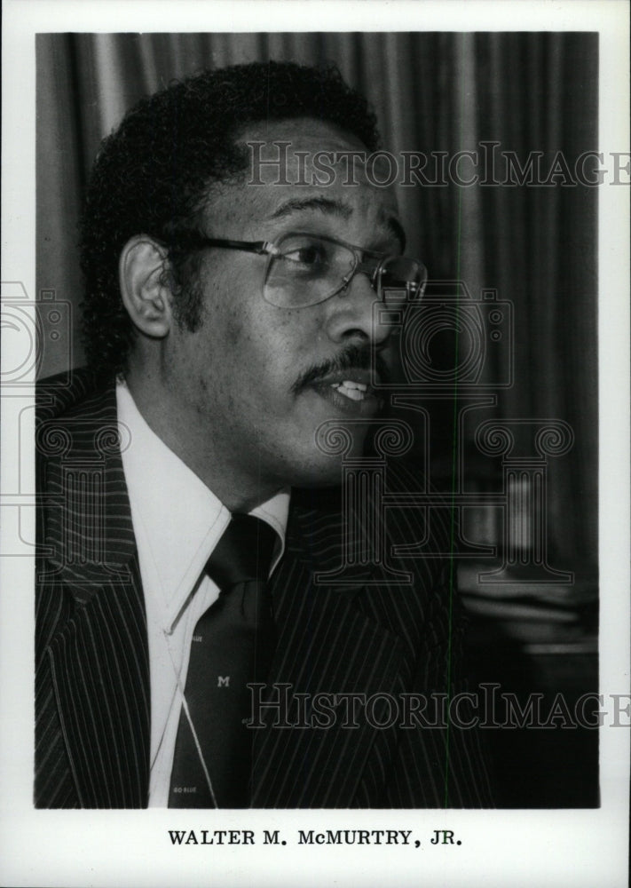 1981 Press Photo Walter McMurtry Jr Governent Aide - RRW96849 - Historic Images