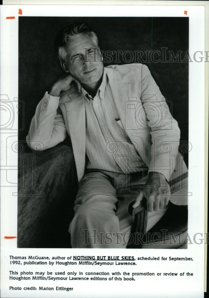 1981 Press Photo Thomas McGuane Author - RRW96859 - Historic Images