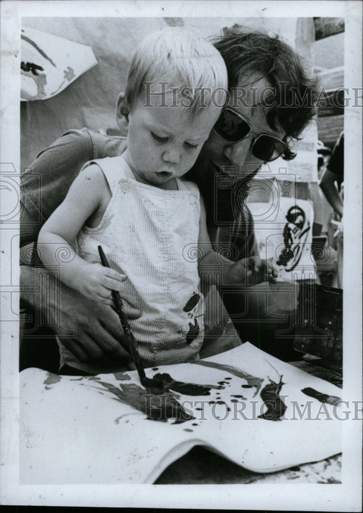1980 Press Photo Art Shows Michigan Ann Arbor Color Pen - RRW96875 - Historic Images