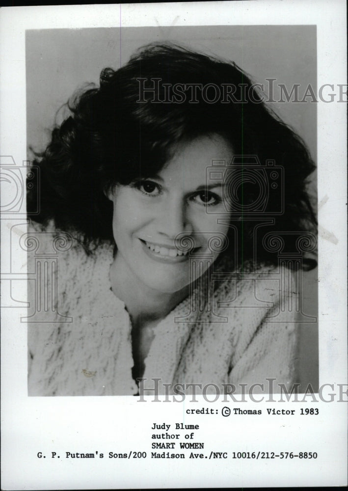 1984 Press Photo Judy Blume (Author) - RRW96929 - Historic Images