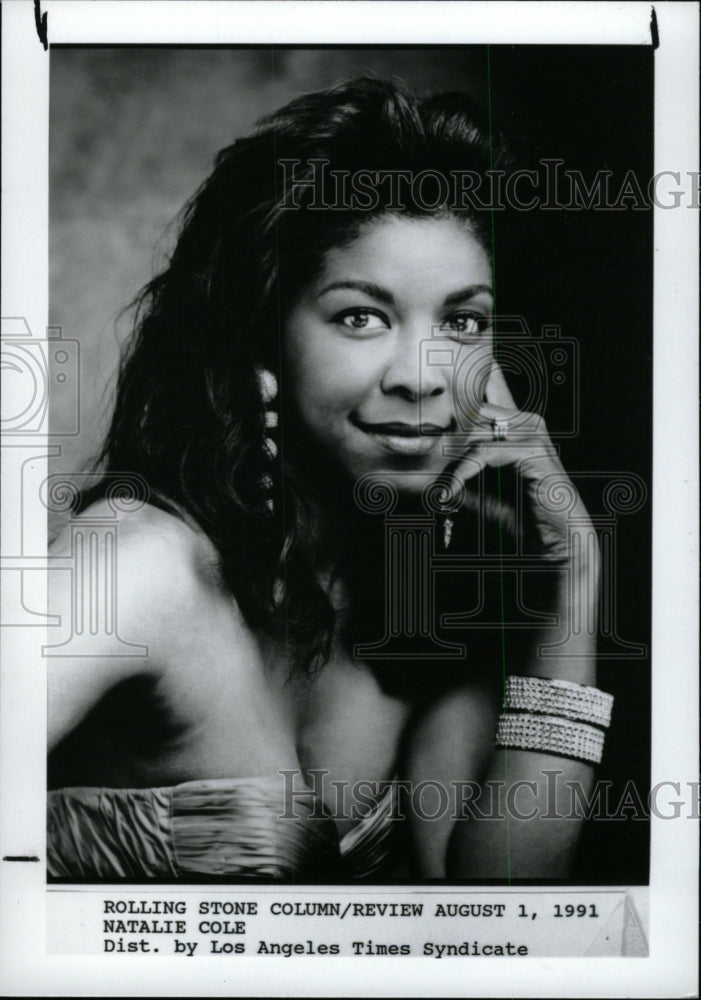 1992 Press Photo Natalie Cole singer - RRW96941 - Historic Images