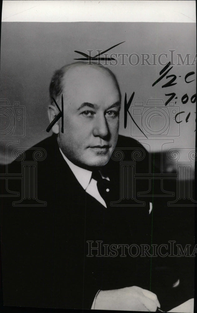 1938 Press Photo William M Jeffers R R Executive - RRW96967 - Historic Images