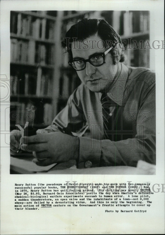 1970 Press Photo Henry Sutton (Author) - RRW97153 - Historic Images