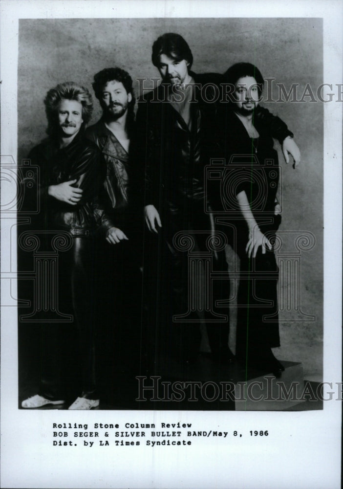 1986 Press Photo Bob Seger &amp; The Silver Bullet Band - RRW97161 - Historic Images