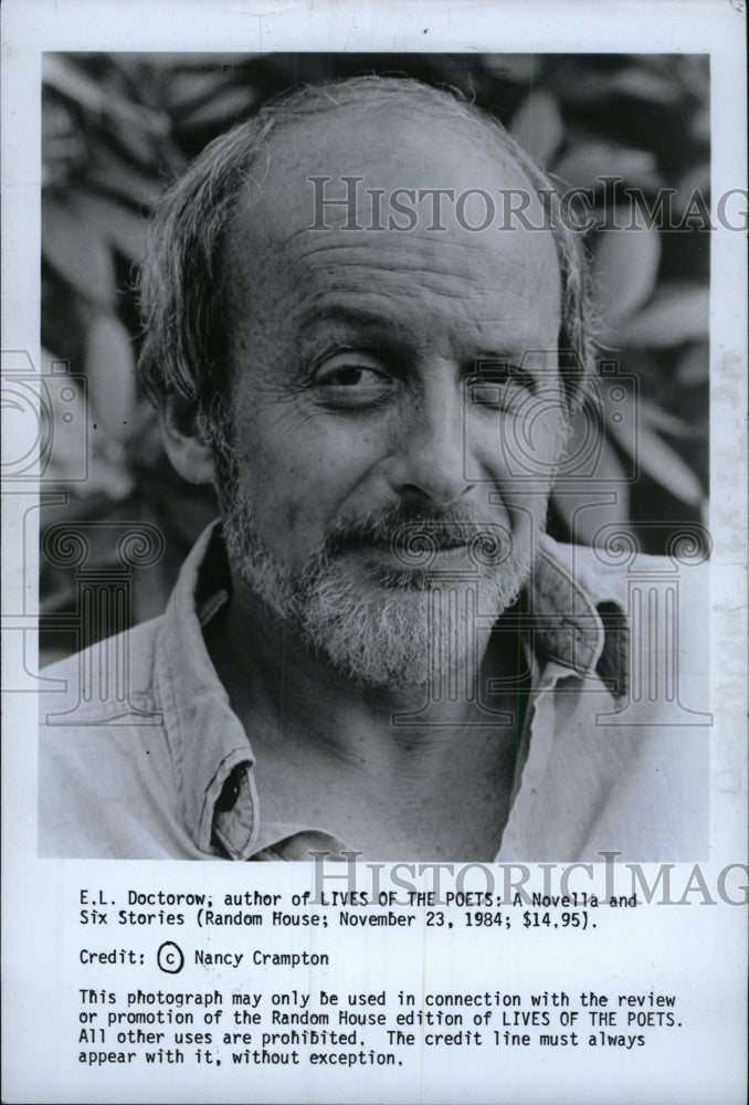 1984 Press Photo E. L. Doctorow (Author) - RRW97191 - Historic Images