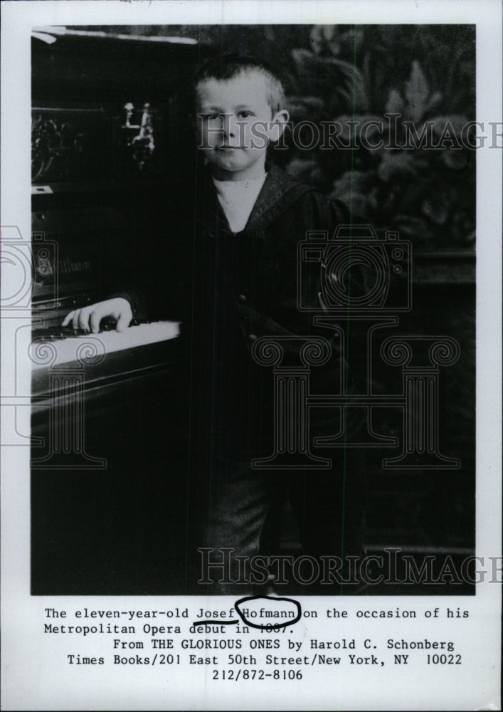 1985 Press Photo Josef Hoffman (Musician) - RRW97195 - Historic Images