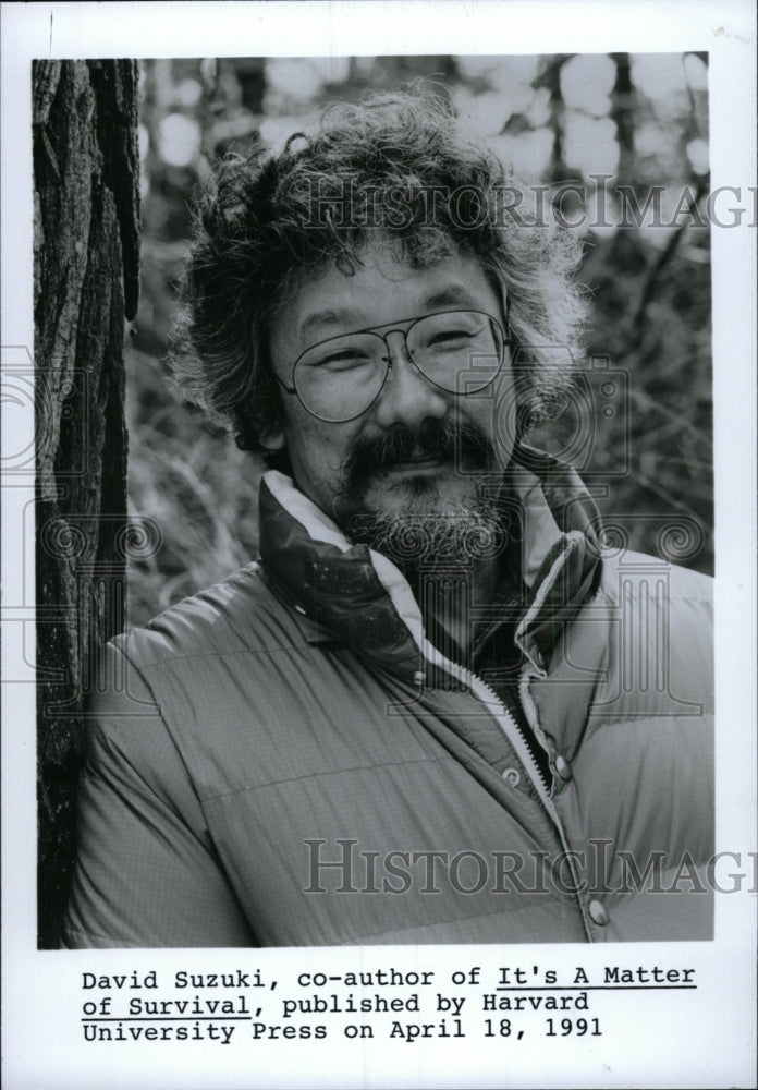 1991 Press Photo David Suzuki author Matter survival - RRW97241 - Historic Images