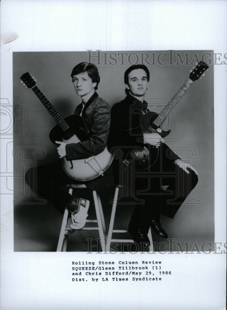 1988 Press Photo Squeeze (musicians) - RRW97365 - Historic Images