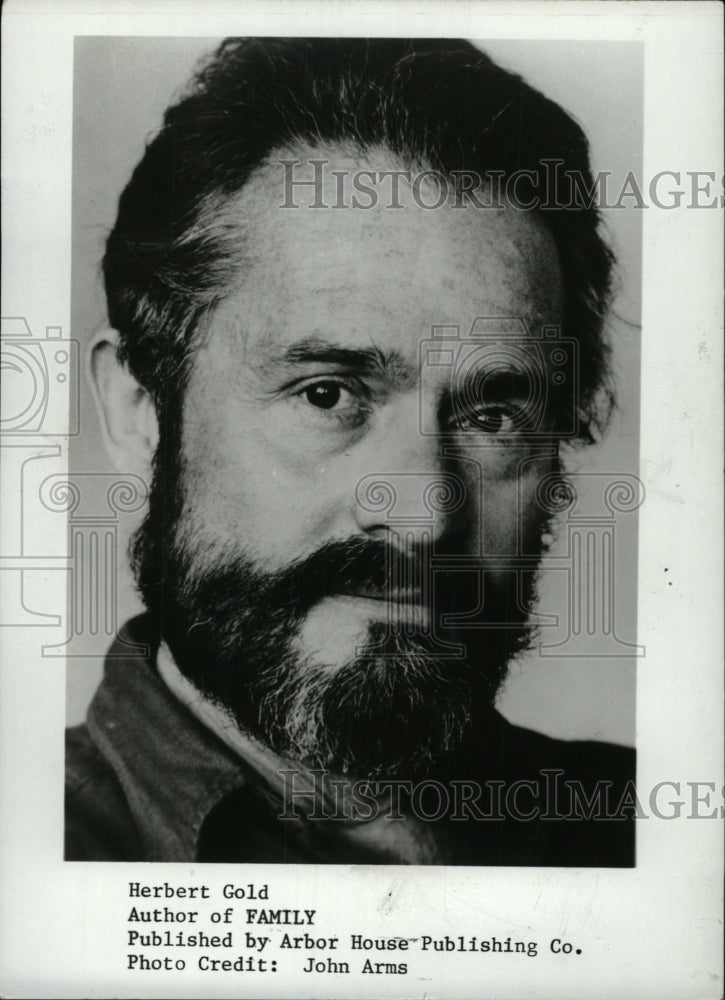 1981 Press Photo Herbert Gold American Novelist Writer - RRW97397 - Historic Images