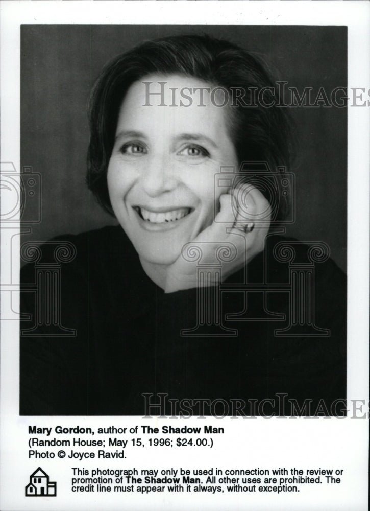 1994 Press Photo Mary Gordon author Shadow Man House - RRW97399 - Historic Images